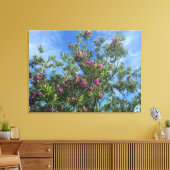 Een bloeiend Californië:woestijn Willow Canvas Afdruk (Insitu (Woonkamer))