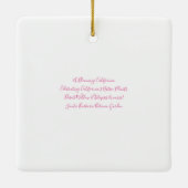 Een bloeiend Californië: Woestijn Willow Keramisch Ornament (Achterkant)