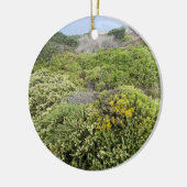 Een bloeiend Californië: Zee Cliff Buckwheat Keramisch Ornament (Links)