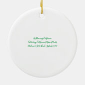 Een bloeiend Californië: Zee Cliff Buckwheat Keramisch Ornament (Achterkant)