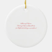 Een bloeiend Californië: Zee Cliff Buckwheat Keramisch Ornament (Achterkant)