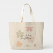 Een bloeiende canvas tas (Achterkant)