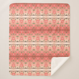 Een bloeiende deken in perzikbloem