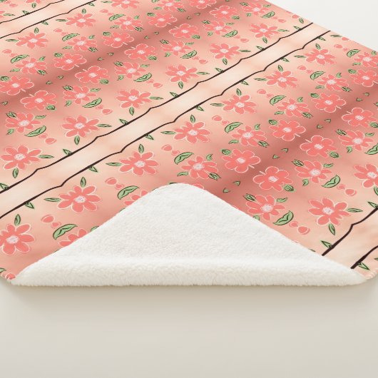 Een bloeiende deken in perzikbloem (3/4)