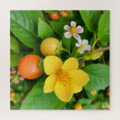 Een bloeiende plant legpuzzel (Horizontaal)