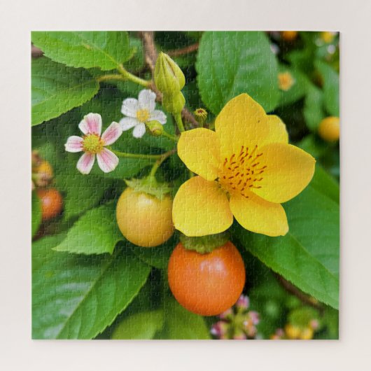 Een bloeiende plant legpuzzel (Verticaal)