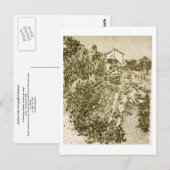 Een bloeiende tuin, Vincent van Gogh Briefkaart (Voorkant / Achterkant)