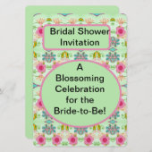 Een bloeiende viering voor de bruid-to-be! kaart (Voorkant / Achterkant)