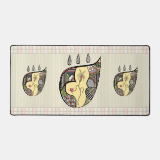 Een bloem binnen bureaumat