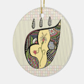 Een bloem binnen een ornament (Links)