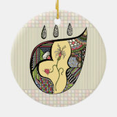 Een bloem binnen een ornament (Achterkant)