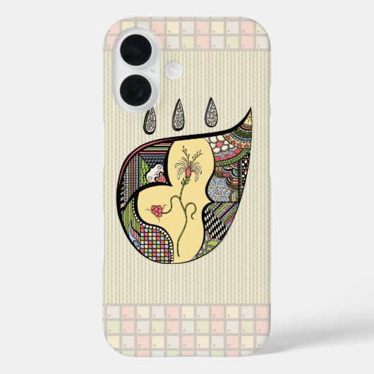 Een bloem binnen Hoesje-Mate Hoesje (Achterkant)