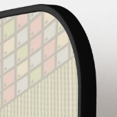 Een bloem binnen pickleball paddle (Links Detail)