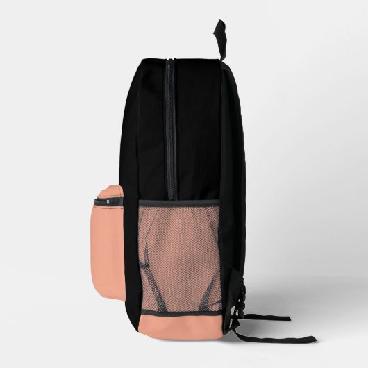 Een bloem gemaakt van verfvlekken bedrukte rugzak (Rechts)