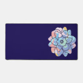 Een bloem gemaakt van verfvlekken bureaumat (Voorkant)