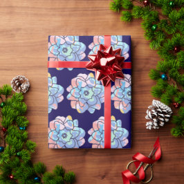 Een bloem gemaakt van verfvlekken cadeaupapier