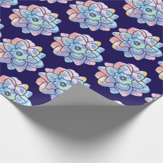 Een bloem gemaakt van verfvlekken cadeaupapier (Hoek)