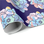 Een bloem gemaakt van verfvlekken cadeaupapier (Rol Hoek)