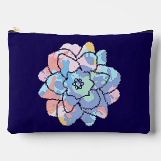 Een bloem gemaakt van verfvlekken etui (Voorkant)