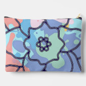 Een bloem gemaakt van verfvlekken etui (Achterkant)