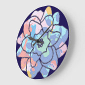 Een bloem gemaakt van verfvlekken grote klok (Hoek)