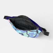 Een bloem gemaakt van verfvlekken heuptasje (Open)