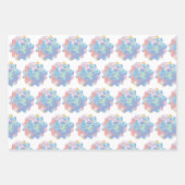 Een bloem gemaakt van verfvlekken inpakpapier vel (Voorkant 3)