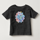 Een bloem gemaakt van verfvlekken kinder shirts (Voorkant)