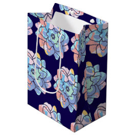 Een bloem gemaakt van verfvlekken medium cadeauzakje