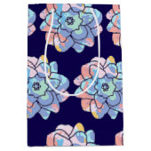 Een bloem gemaakt van verfvlekken medium cadeauzakje (Voorkant)