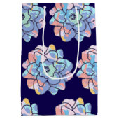 Een bloem gemaakt van verfvlekken medium cadeauzakje (Achterkant)