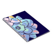 Een bloem gemaakt van verfvlekken notitieboek (Rechterzijde)