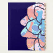 Een bloem gemaakt van verfvlekken planner (Achterkant)