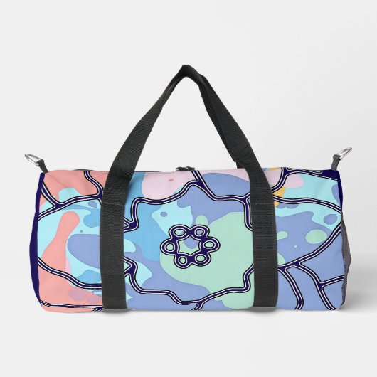 Een bloem gemaakt van verfvlekken plunjezak (Voorkant)