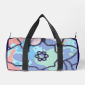 Een bloem gemaakt van verfvlekken plunjezak (Achterkant)