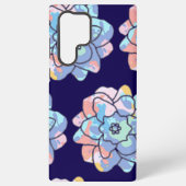 Een bloem gemaakt van verfvlekken samsung galaxy hoesje (Achterkant)