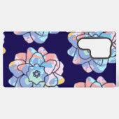 Een bloem gemaakt van verfvlekken samsung galaxy hoesje (Achterkant horizontaal)