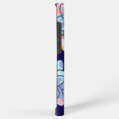 Een bloem gemaakt van verfvlekken samsung galaxy hoesje (Rechterkant)