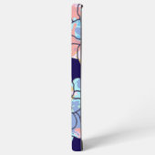 Een bloem gemaakt van verfvlekken samsung galaxy hoesje (Linkerkant)