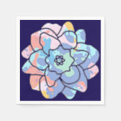 Een bloem gemaakt van verfvlekken servet (Voorkant)