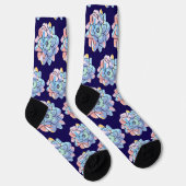 Een bloem gemaakt van verfvlekken sokken (Rechts)