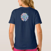 Een bloem gemaakt van verfvlekken t-shirt (Achterkant)