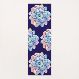 Een bloem gemaakt van verfvlekken yogamat