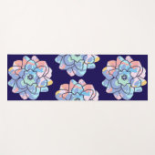 Een bloem gemaakt van verfvlekken yogamat (Voorkant (horizontaal))