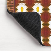 Een bloem gepatterde muis muismat (Hoek)