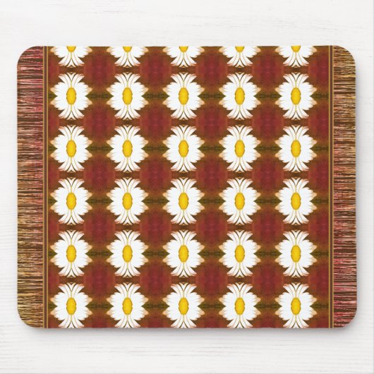 Een bloem gepatterde muis muismat (Voorkant)