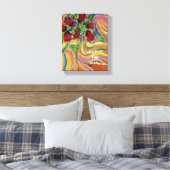 "Een bloem haast zich niet, maar bloeit" Canvas Afdruk (Insitu (Slaapkamer))