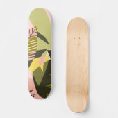 Een bloem het beste in een Happy Pot Persoonlijk Skateboard (Voorkant)