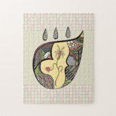 Een bloem in puzzel legpuzzel (Verticaal)