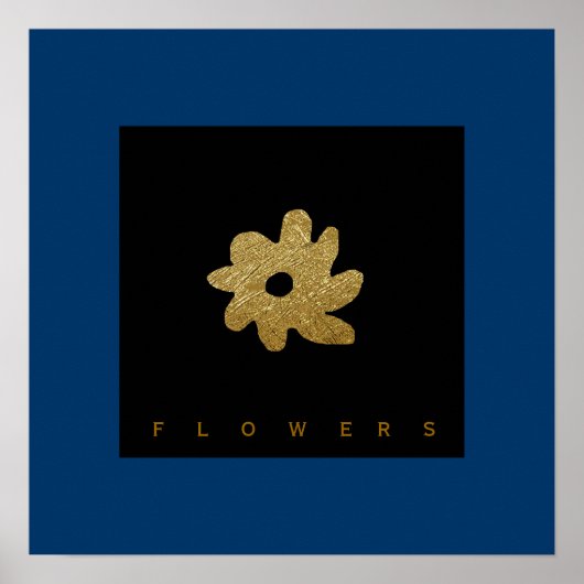 een bloem tot decor poster (Voorkant)